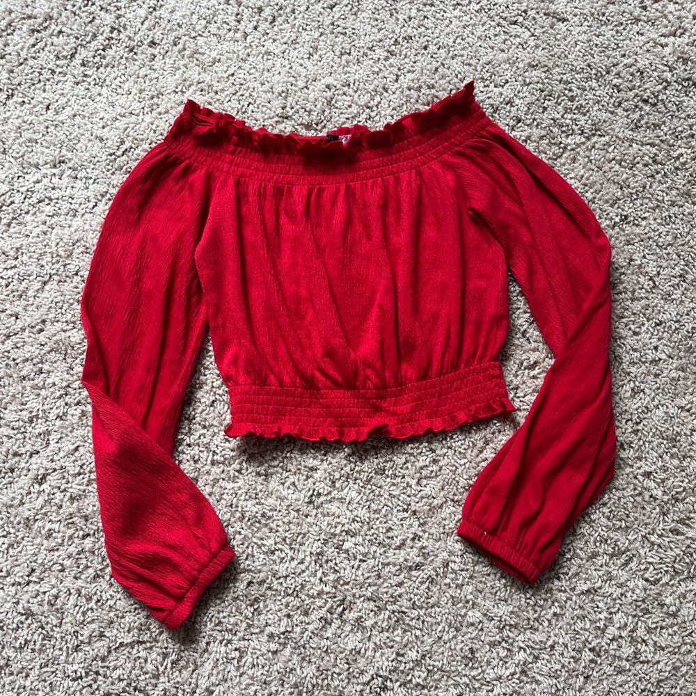 Womens Size XS red H&M going out top